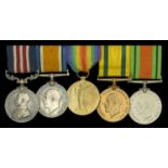 A Great War 'Western Front' M.M. group of five awarded to Acting Regimental Sergeant Major T...