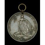 Alexander Davison's Medal for The Nile 1798, bronze, pierced with small ring suspension, edg...