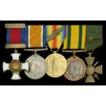 A Great War 'Western Front' D.S.O. group of five awarded to Major W. O. Wright, Royal Lancas...