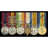 A Great War 'Western Front' D.C.M. group of six awarded to Sergeant-Major J. W. Embleton, Ro...