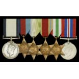 A fine and rare Second War Landing Craft Gun C.G.M. group of six awarded to Able Seaman T. H...