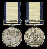 The extremely rare Naval General Service Medal awarded to John Joyce, Midshipman aboard the...