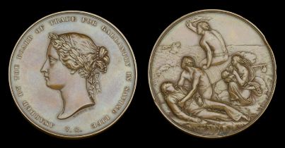 Board of Trade Medal for Gallantry in Saving Life at Sea, V.R., large, bronze (Robert Lincol...