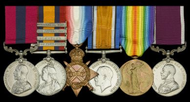 A Great War 'Western Front 1918' D.C.M. group of six awarded to Company Sergeant-Major A. Fl...