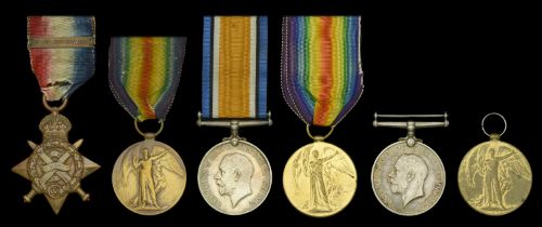 Pair: Private S. Starling, Suffolk Reigment 1914 Star, with clasp (3-9350 Pte. S. Starling....
