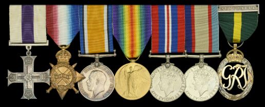 A Great War 1918 'Ploegsteert' M.C. group of seven awarded to Major G. Morton, North Staffor...