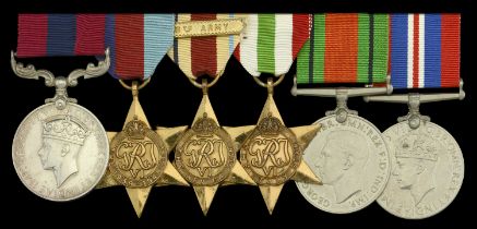 A good Second War 'Battle of Forli - Italy operations' immediate D.C.M. group of six awarded...