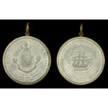 Alexander Davison's Medal for Trafalgar 1805, pewter, unnamed as issued, contained in its or...
