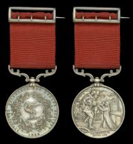 Liverpool Shipwreck and Humane Society, Fire Medal, silver 'Salvage Man Joseph Dean, for hav...