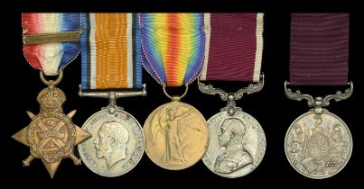 Family Group: Four: Warrant Officer Class II F. R. West, 9th Lancers 1914 Star, with cl...