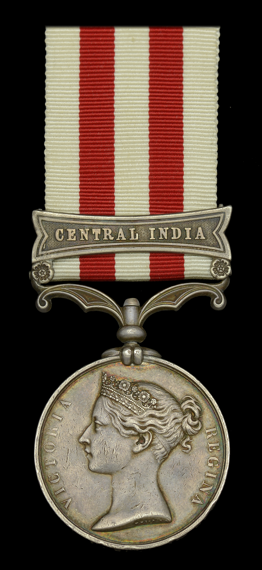 Indian Mutiny 1857-59, 1 clasp, Central India (Jas. Kent, 83rd Regt.) edge bruising and cont...
