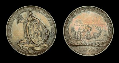 Alexander Davison's Medal for The Nile 1798, bronze, unmounted, light contact marks, good ve...