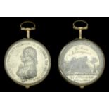 Matthew Boulton's Medal for Trafalgar 1805, white metal, the reverse field contemporarily en...