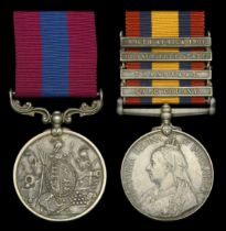 A Boer War D.C.M. pair awarded to Private C. Child, 2nd Battalion, Suffolk Regiment, who was...