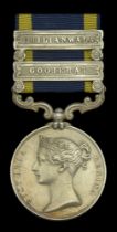 Punjab 1848-49, 2 clasps, Chilianwala, Goojerat (Farrier J. Yeomans. 3rd. Troop. 2nd. Bde. H...