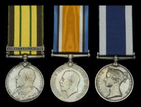 Three: Chief Master-at-Arms W. Jackson, Royal Navy Africa General Service 1902-56, 1 clas...