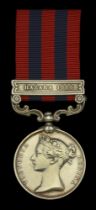 India General Service 1854-95, 1 clasp, Hazara 1888 (1715 Drumr F. Parnell 1st Bn. Suff. R.)...