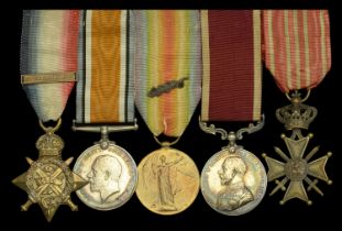 Five: Sergeant G. E. Johnson, 3rd Dragoon Guards, who was Mentioned in Despatches and awarde...