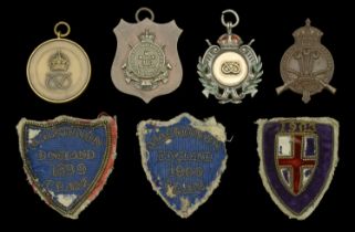 Staffordshire Volunteer Rifle Volunteer Shooting Badges. A small selection, comprising thre...