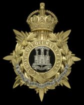 The Dorsetshire Regiment Officer's Helmet Plate 1901-14. A good quality example, standard c...