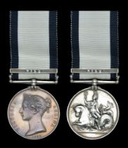 Naval General Service 1793-1840, 1 clasp, Nile (Joshua Office.) light marks to obverse, othe...