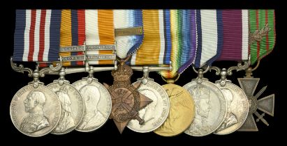 A fine Great War 'Battle of the Somme' M.M. group of nine awarded to Corporal R. Taylor, Roy...