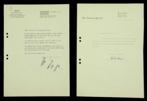 Oswald Pohl Bormann Family Congratulations Letter. An A4 letter on the headed paper of SS G...