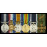 A Great War D.S.M. group of six awarded to Chief Petty Officer S. A. Cutcliffe, Royal Navy...