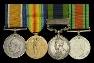 Four: Private F. W. A. Minns, Suffolk Regiment, late Royal Sussex Regiment British War an...