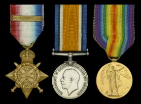 Three: Driver H. Cavigan, Royal Horse Artillery 1914 Star, with copy clasp (66426 Dvr: H...