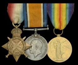 Three: Private A. Gooderham, Yorkshire Regiment 1914 Star (9962 Pte. A. Gooderham. 2/York...