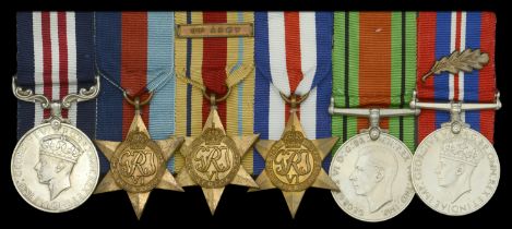 A Second War 'North Africa' M.M. group of six awarded to Fitter Gunner First Class W. F. Dav...