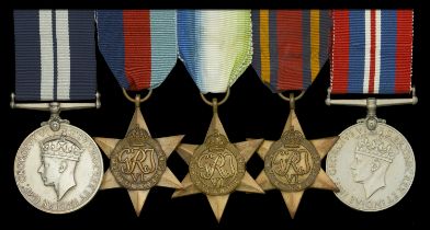 A fine Second War 'Dunkirk' D.S.M. group of five awarded to Stoker First Class W. S. Grimmit...