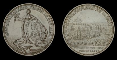Alexander Davison's Medal for The Nile 1798, bronze, unmounted, some minor cabinet marks to...