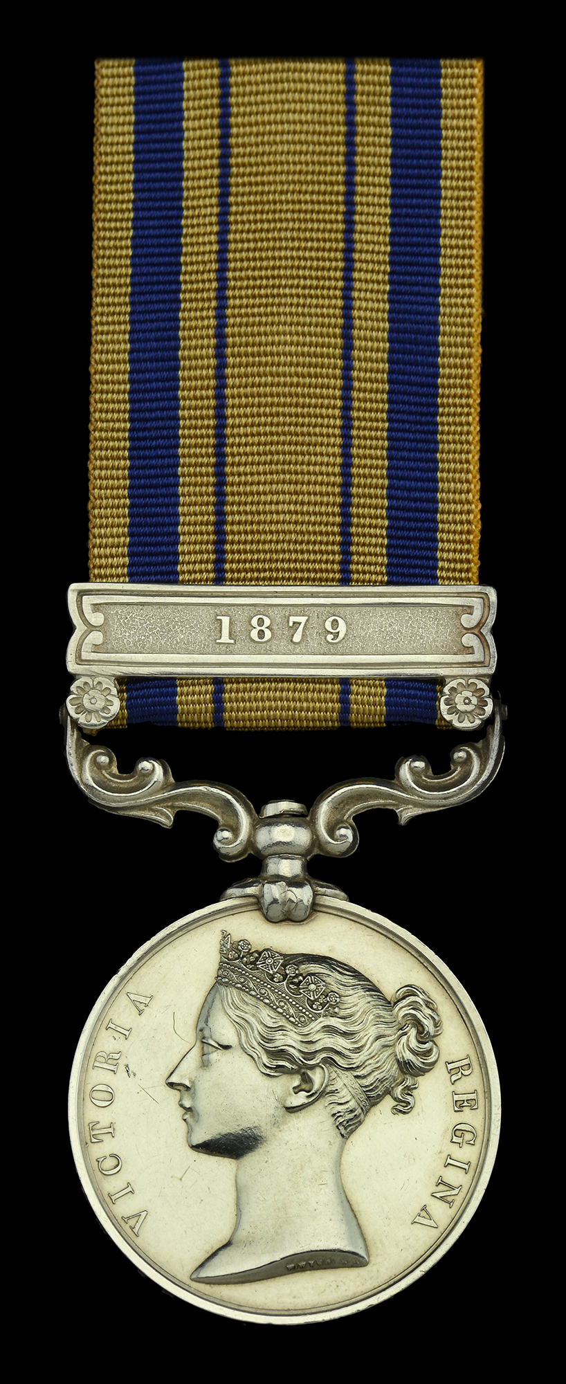 South Africa 1877-79, 1 clasp, 1879 (2202. Pte. H. Short. 17th. Lancers.) possibly a slightl...