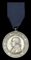 Earl St. Vincent's Testimony of Approbation 1800, 48mm, silver, with contemporary silver loo...