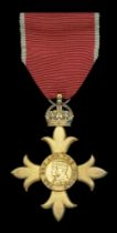 The Most Excellent Order of the British Empire, O.B.E. (Civil) Officer's 2nd type breast bad...