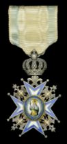 Serbia, Kingdom, Order of St. Sava, Knight's breast badge, 65mm including crown suspension x...