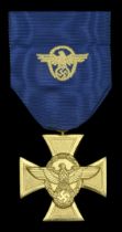 Germany, Third Reich, Police Long Service Medal, for 25 Years' Service, gilt, with original...