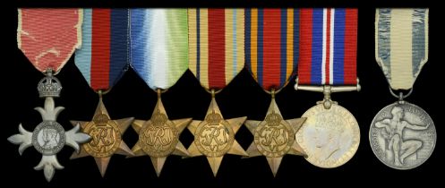 A fine Second War M.B.E., Lloyd's War Medal for Bravery at Sea group of seven awarded to Chi...