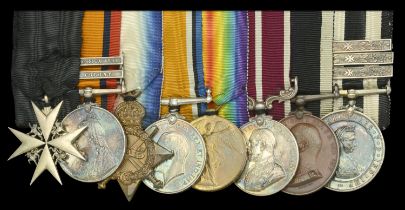 A fine Order of St John group of eight awarded to Sergeant-Major T. Donnelly, Royal Army Med...