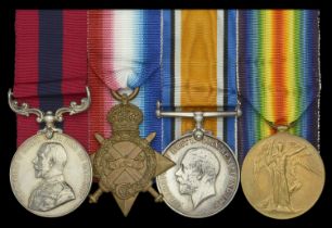 A Great War Western Front 'Regina Trench, October 1916' D.C.M. group of four awarded to Serg...