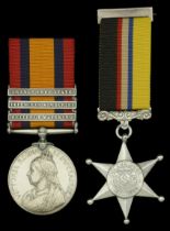 Pair: Private W. A. Glover, Kimberley Volunteer Regiment Queen's South Africa 1899-1902,...