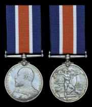 Naval Good Shooting Medal, E.VII.R. (171126 C. T. Ware, P.O.1 Cl, H.M.S. Spanker. 1909. 4.7...