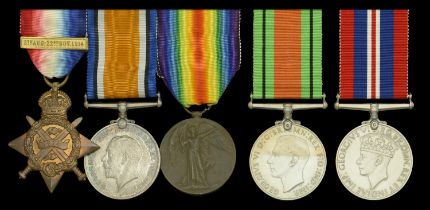 Five: Lieutenant C. A. Easton, 25th (County of London) Battalion (Cyclists), London Regiment...