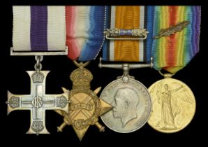 A Great War M.C. group of four awarded to Captain F. E. Douglas, West Yorkshire Regiment...