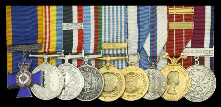 A Canadian Order of Military Merit group of nine awarded to Warrant Officer Class II A. McMi...