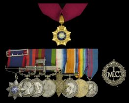A scarce O.B.I. and 'Gallipoli 1915' I.O.M. group of nine awarded to Lieutenant Hashmat Ali...