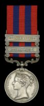 The India General Service Medal awarded to Colonel H. T. S. Yates, Royal Garrison Artillery,...
