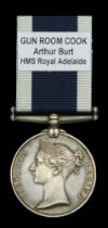 Royal Navy L.S. & G.C., V.R., narrow suspension (Arthur Burt, Gn Rm Cook, H.M.S. Royal Adela...